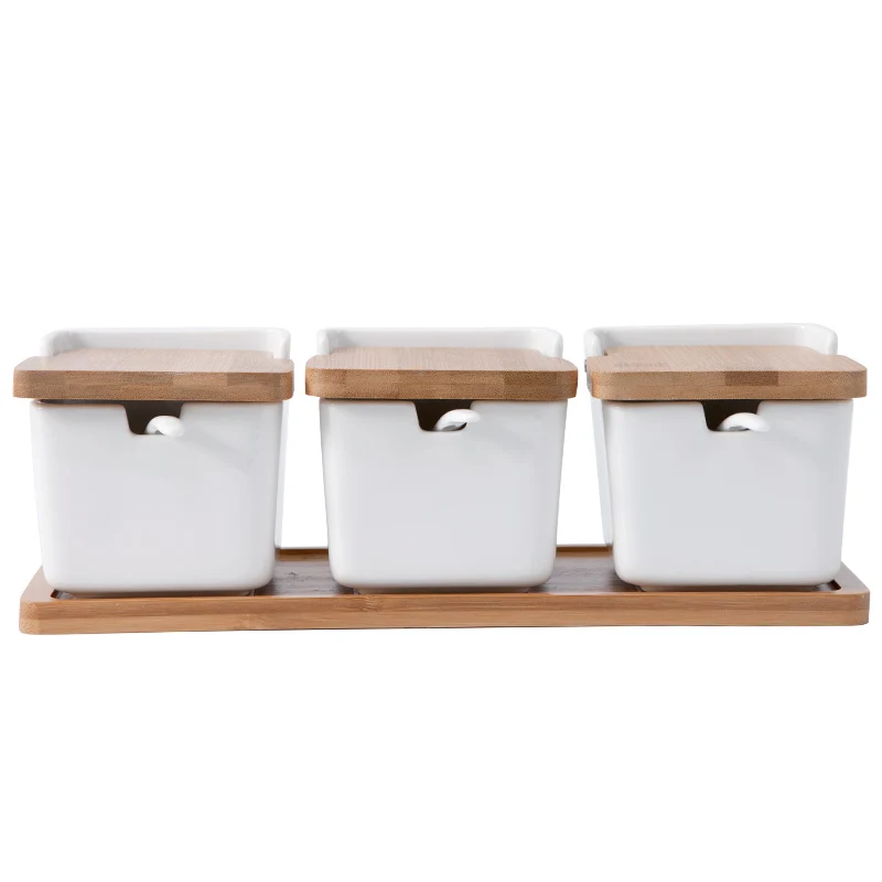 

Ceramic Sucrier Pots For Sugar Container Kitchen Bowls Jar Spice Tin Saltcellar Salt Shaker