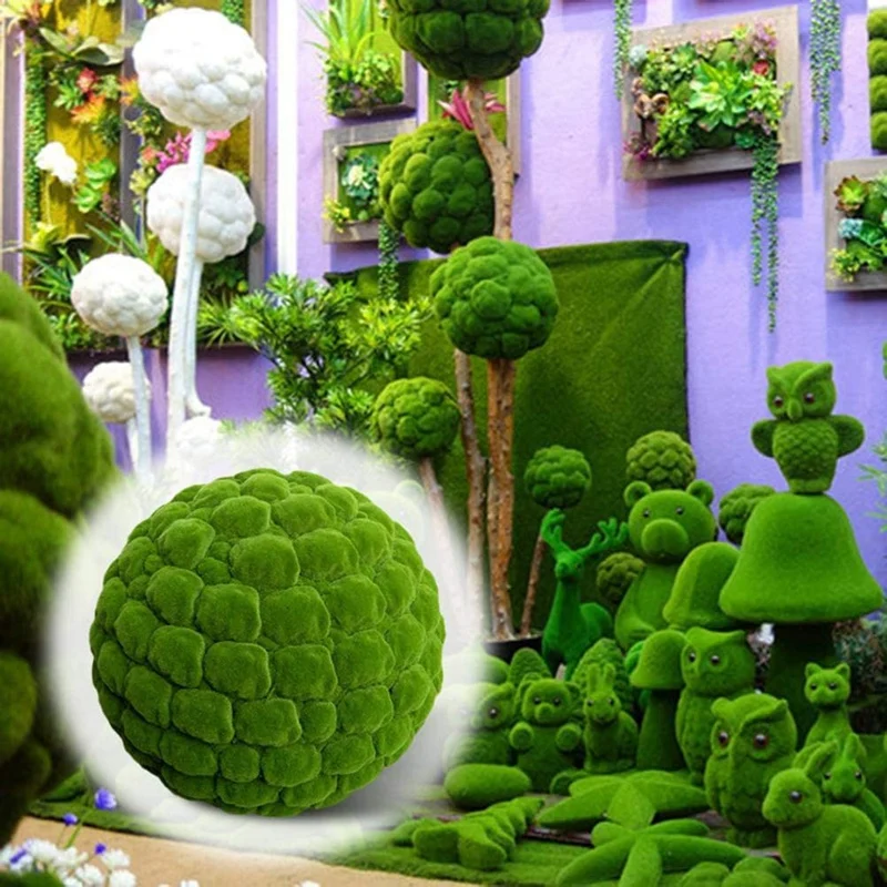 5 шт. Искусственный завод шар симулятор мха декоративный травяной имитирующий