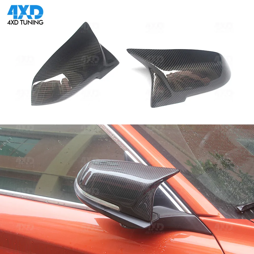 Углеродное волокно Зеркало заднего вида крышка Кепки/Замена для хэтчбеков BMW