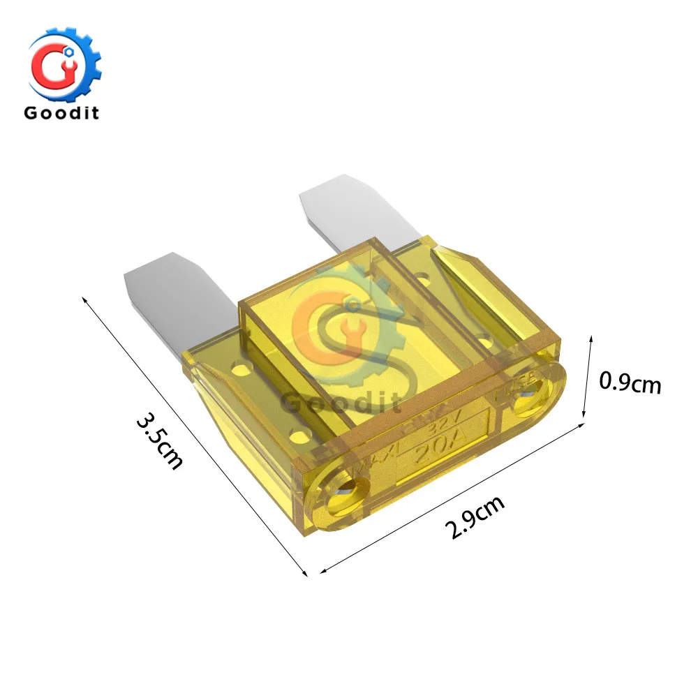 Большой предохранитель предохранители 20A 30A 40A 50A 60A 70A 80A 100A Amp клип ассортимент Авто Лезвие тип Предохранитель набор для автомобиля грузовик