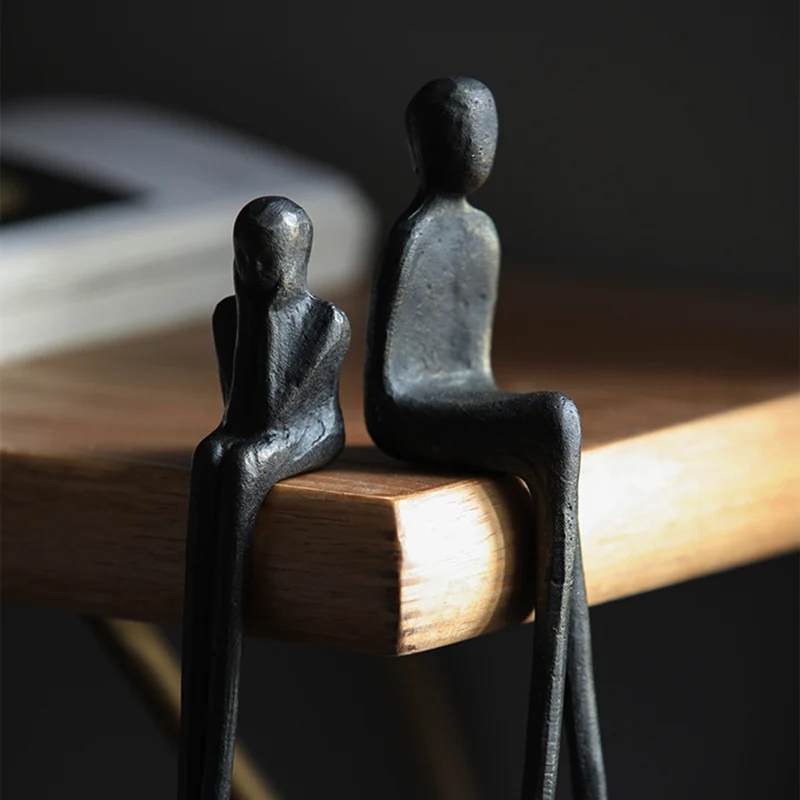 Скандинавская абстрактная Статуэтка-сидение украшение для дома креативное