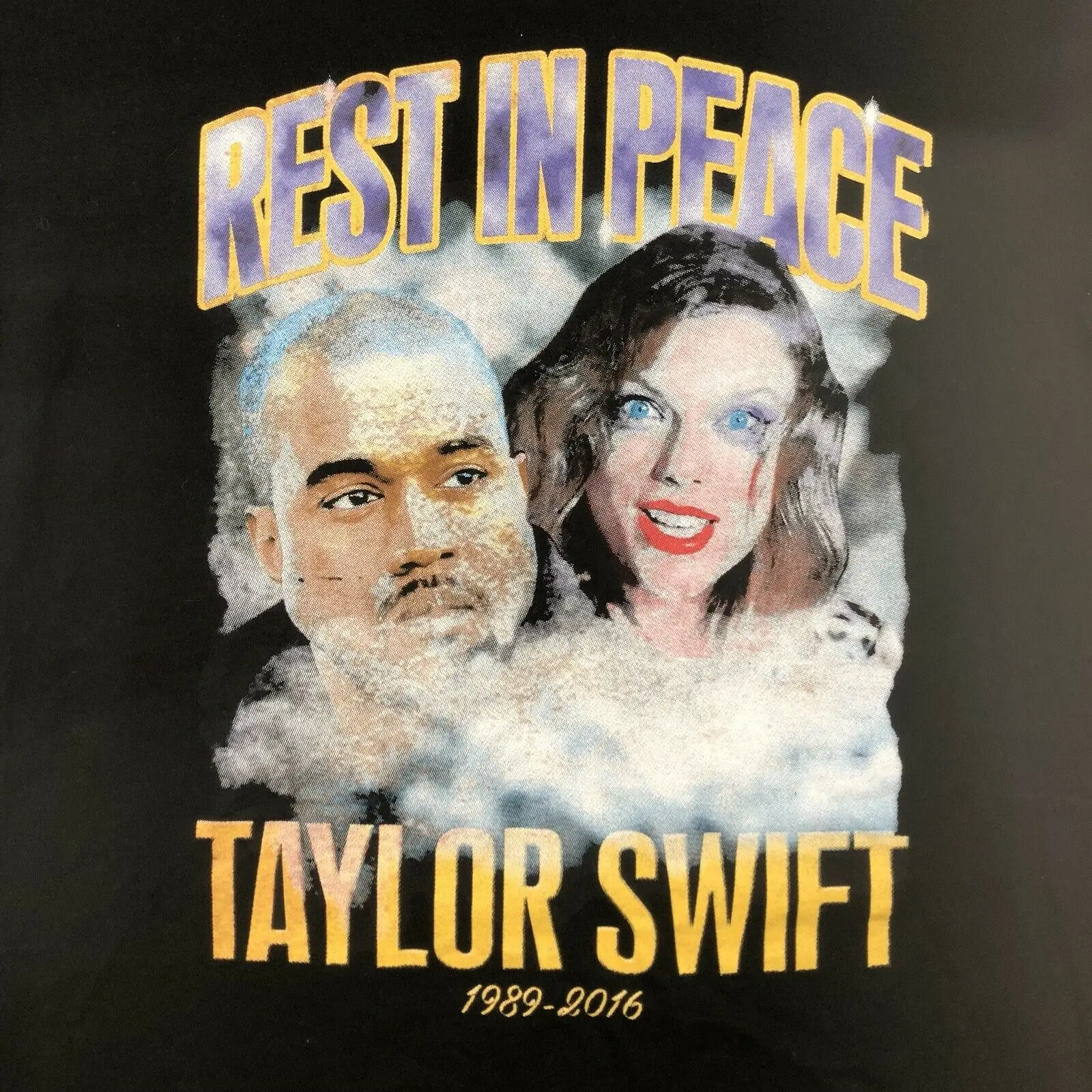 Tayler kanye West RIP рэп футболка козья команда мужская Размер большой быстрый