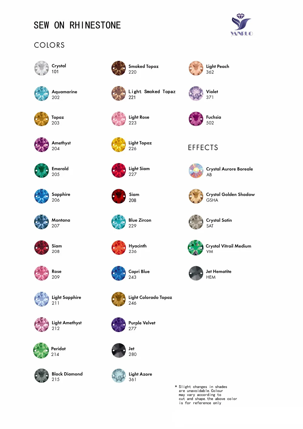 

YANRUO 3254 Leaf All Color S Shape Sew On Rhinestones Top Glass Crystal Flat Back Strass Applique For Dress