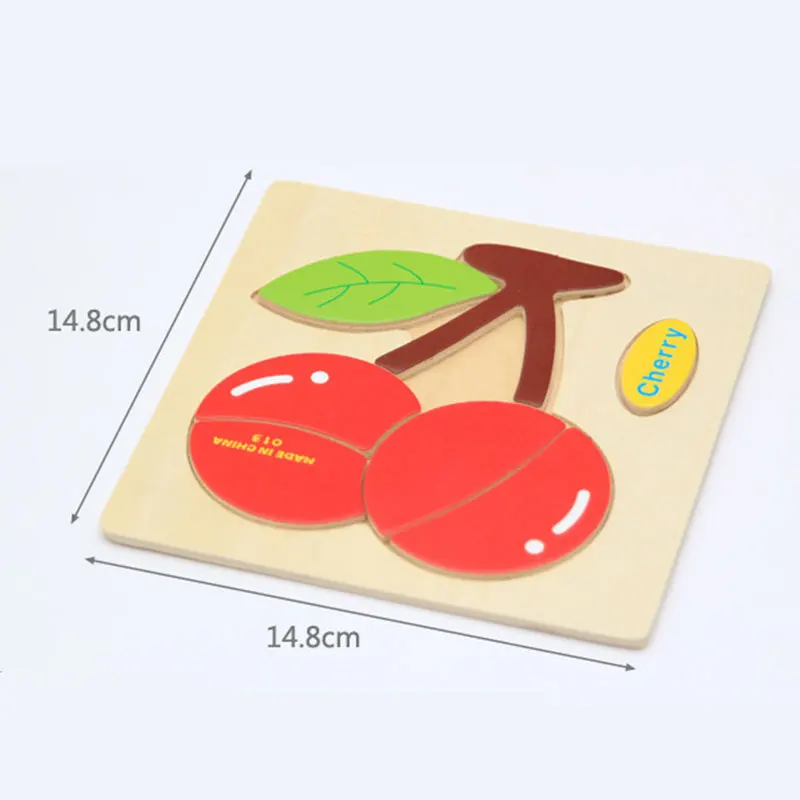 Деревянная доска головоломки мультфильм животное 3D Деревянный пазл ранний