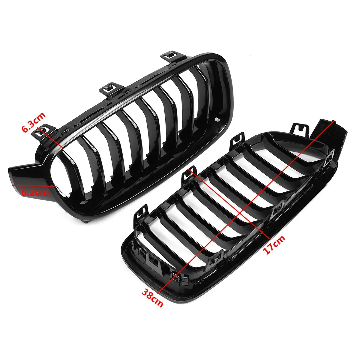 Решетка для радиатора передняя BMW 3 Series F30 F31 F35 F80 2012 2013 2014 2015-2018 пара матовый блесек