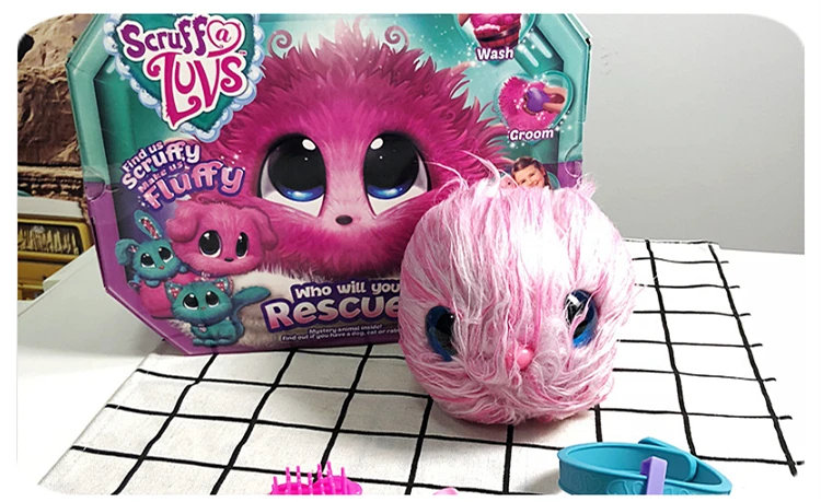Scruff a Luvse плюшевая игрушка для ванны, собака, кошка, которая спасет скрабы, игрушки для животных, игрушки для детей, удивленный подарок на Рождество