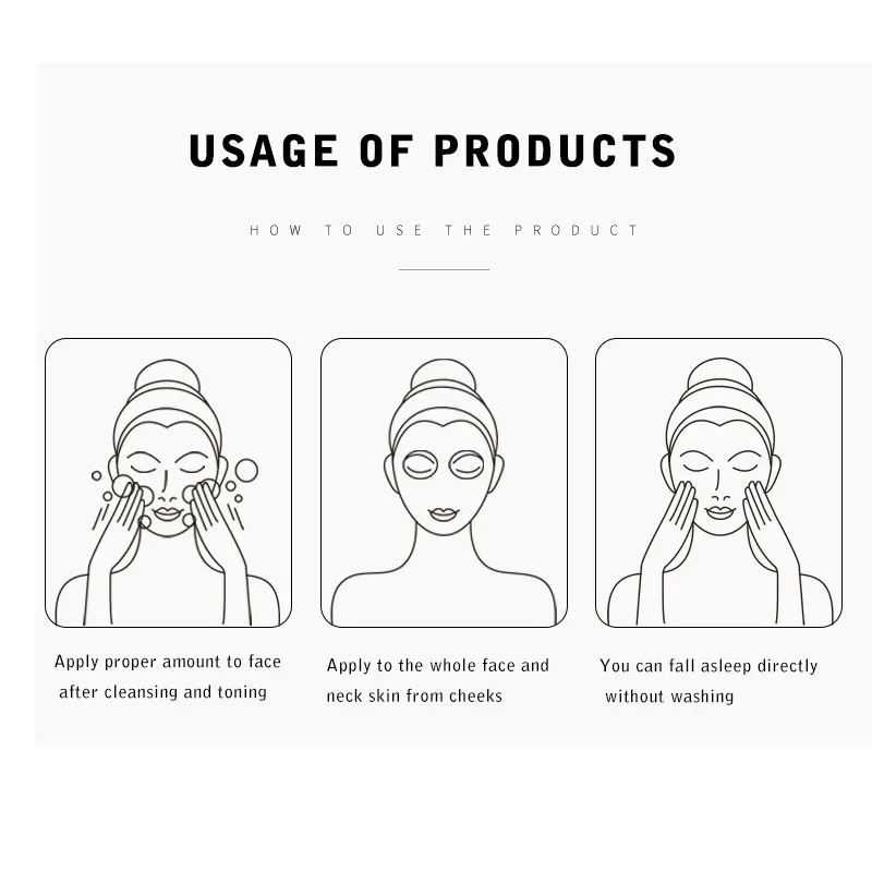 30 шт. увлажняющая маска для сна с гиалуроновой кислотой