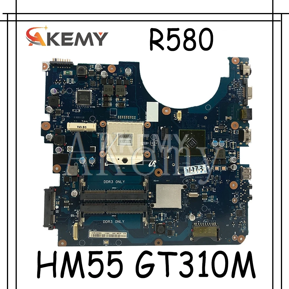 For Samsung NP R580 Laptop motherboard HM55 DDR3 GT310M graphic mainboard BREMEN M BA92 06132A 06132B|Материнские платы| |