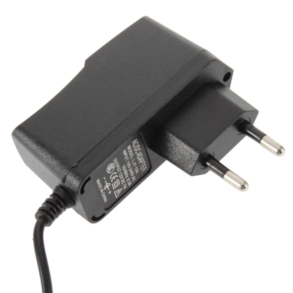 AC DC адаптер 12V 1A 100 240V конвертер зарядное устройство источник питания штепсельная
