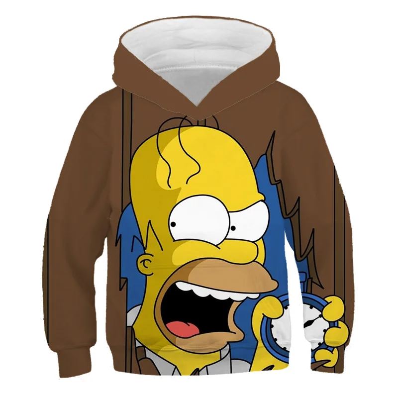 

Simpson 3D Homer Autumn Print Hoodies for Teenagers Children's Sweatshirt Boys Girls Sweatshirt Child Pullover Fashion Clothes