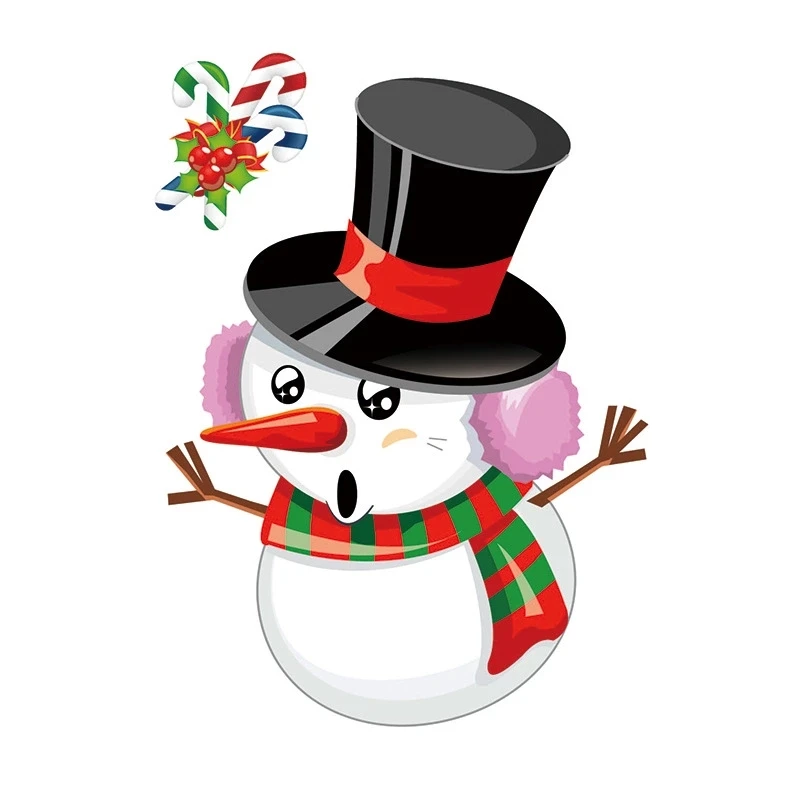 Windown стеклянная наклейка статическое электричество рождественские украшения