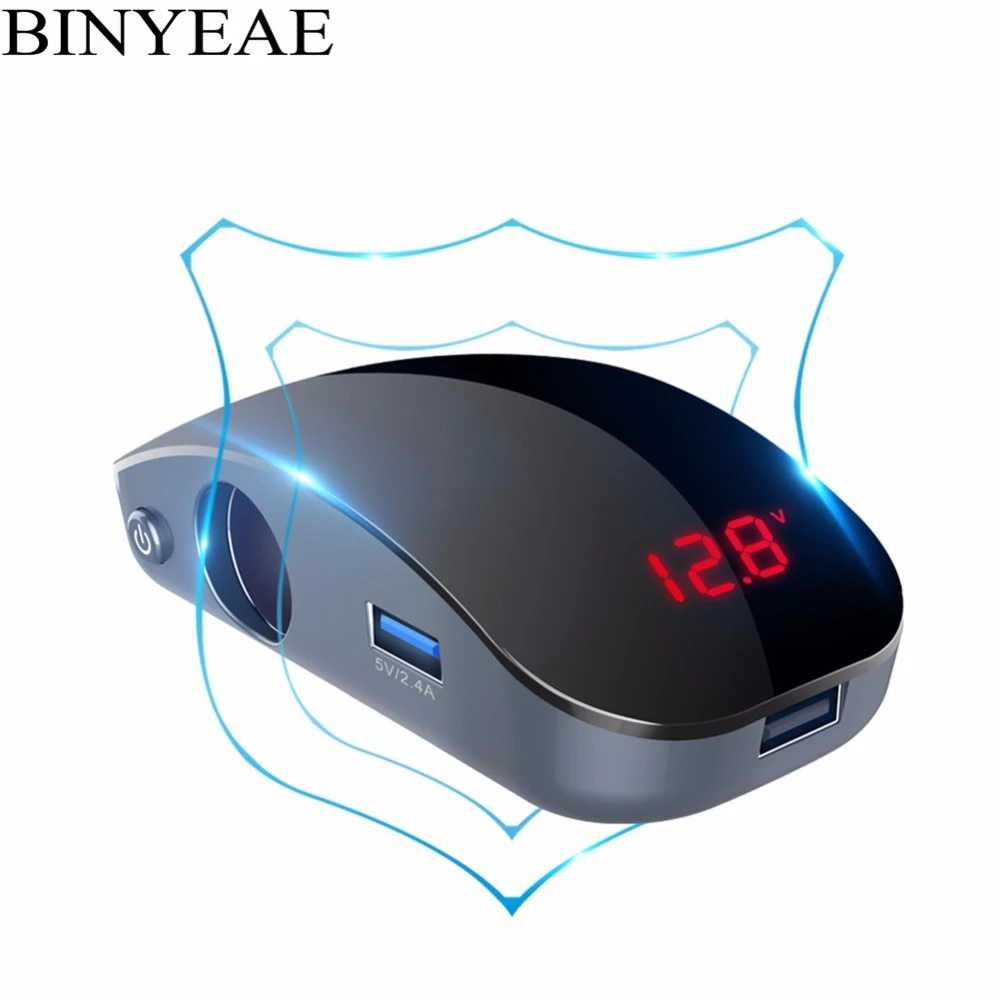 

Автомобильный адаптер питания 12-24 В, 3 USB-порта, 2 порта