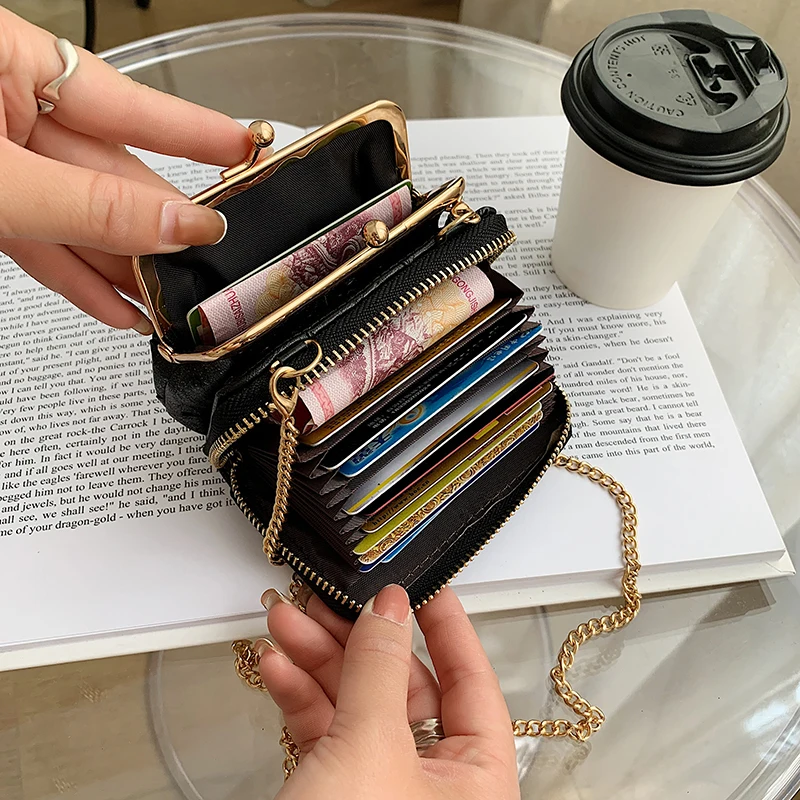 

2021 Women's New Organ Card Package Cute Ladie Fashion Small Fresh Mini Multi-card Card Holder Coin Purse