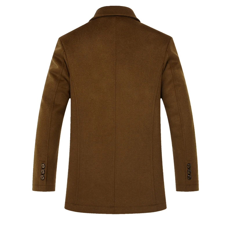 Мужская шерстяная куртка Mountainskin Повседневная теплая ветровка с воротником