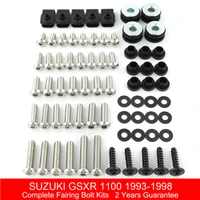 fit for suzuki gsxr 1100 1993 1994 1995 1996 1997 1998 complete full fairing bolts kit bodywork screws clips nuts covering bolts