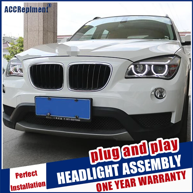 Автостайлинг головная лампа для X1 E84 светодиодные фары 2010-2015 головные лампы drl HID