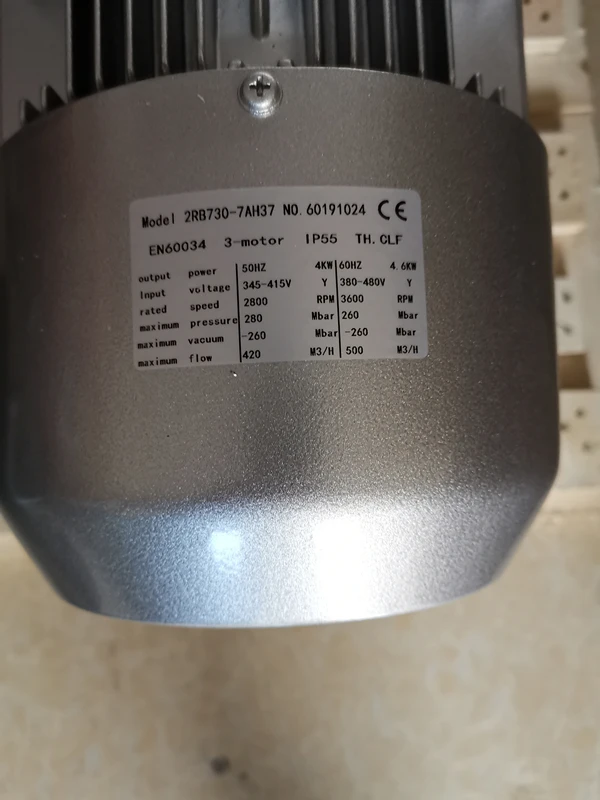 EXW 2RB730-7AH37 4 кВт большой воздушный поток промышленный турбо вентилятор/рыбоводство воздушный насос/вихревой вентилятор/компрессор