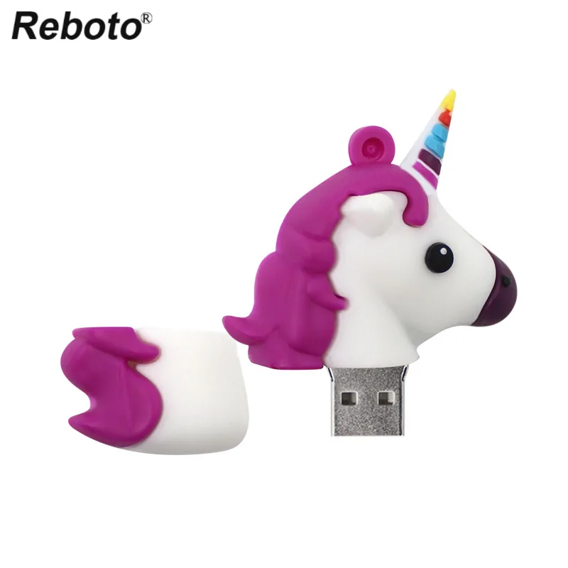Мультяшный единорог милый флеш накопитель USB флешка 8 гб 16 32 64 cle usb ключ лучший