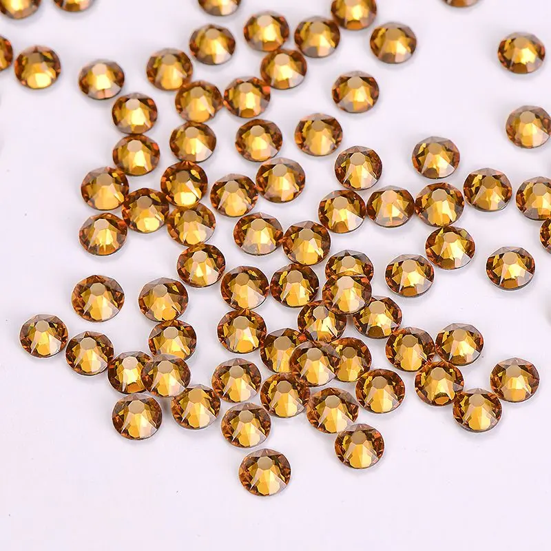 Topaz горячая фиксация стразы 8 большой маленькие грани для DIY одежда камень|Стразы|