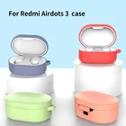 Чехол для наушников Xiaomi Redmi Airdots 3, силиконовый защитный чехол для наушников, чехол для беспроводной зарядки наушников с карабином