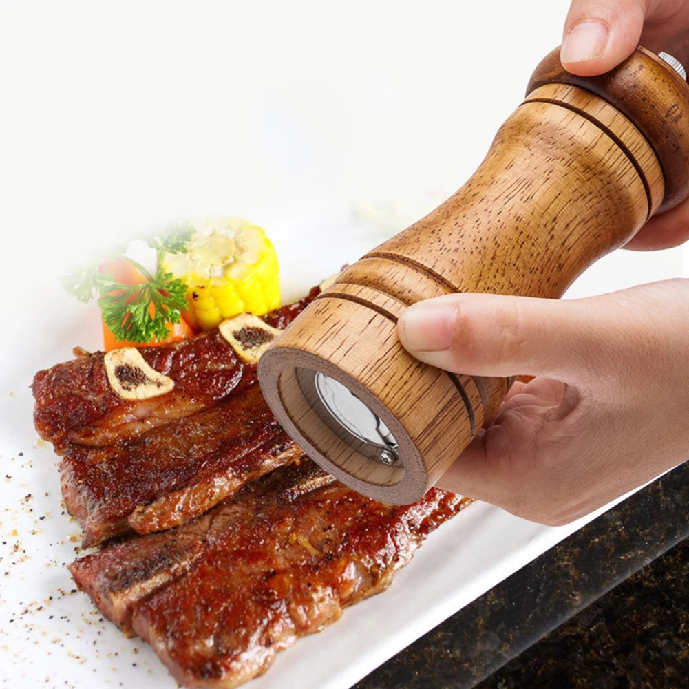 Мельницы для соли и перца мельница из твердой древесины с сильной регулируемой