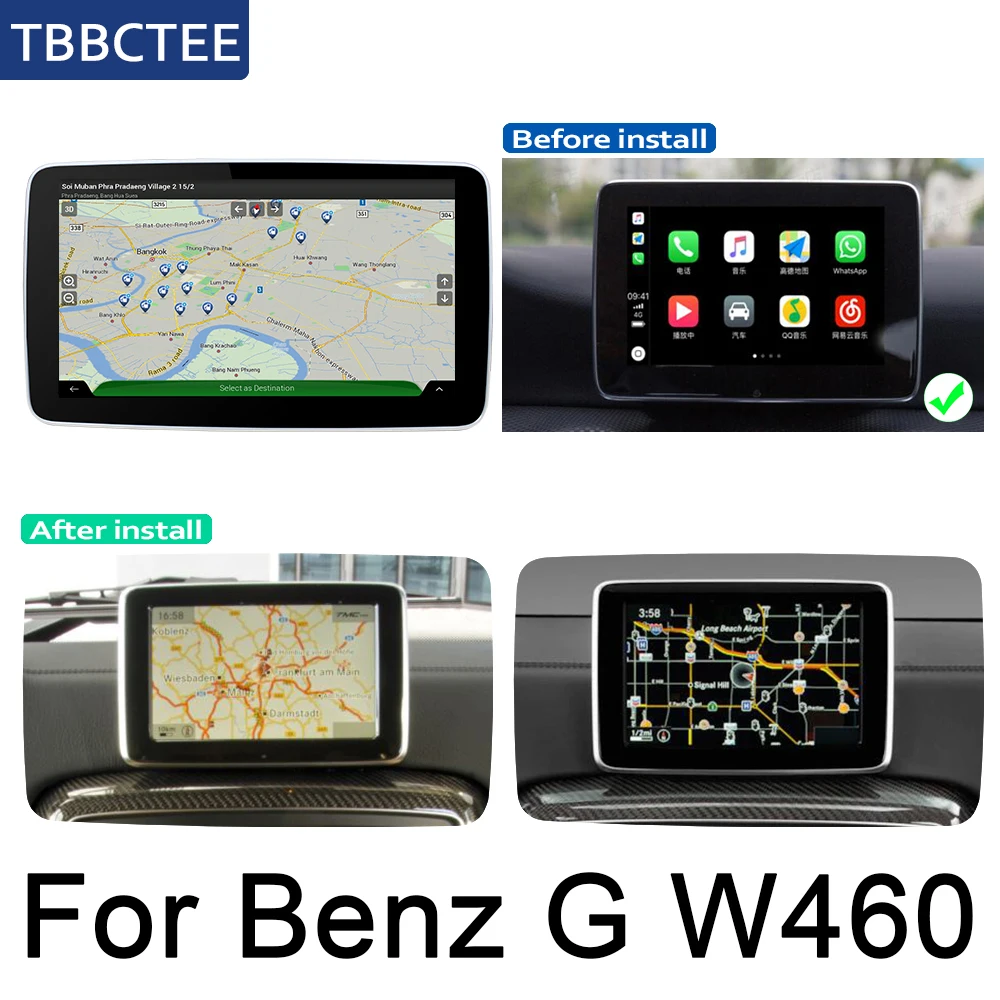 Для Mercedes Benz G Class W460 2015 ~ 2019 NTG Android автомобильный gps Navi карта оригинальный стиль