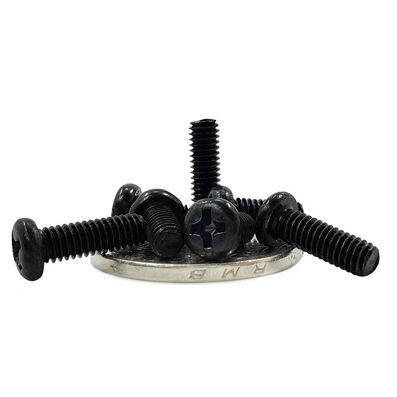 LUHUICHANG винт с перекрестной головкой для сковороды Phillips круглой черный мебельный