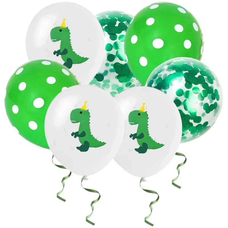 Volcano Dinosaur Tableware Set Kids Birthday Baby Shower Cartoon Kids' Party Decor Favor Supplies - Цвет: Mix color 10pcs