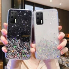 Чехол с блестками для Huawei P50 Pro P40 Lite E P30 Lite P40 Pro P Smart 2021 Y5P Y6P Y6S Y7P Y7A Y8P Y9S Y9 Prime, прозрачный