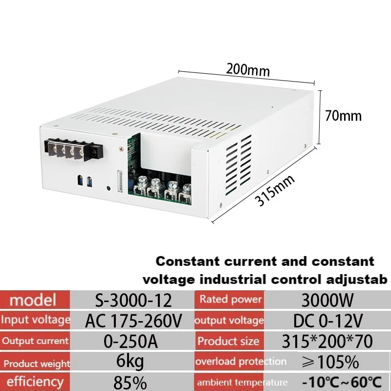 SUSWE Переключения источника питания s-800w1000w1200w2000w-12v24v36v48v40a Регулируемый DC