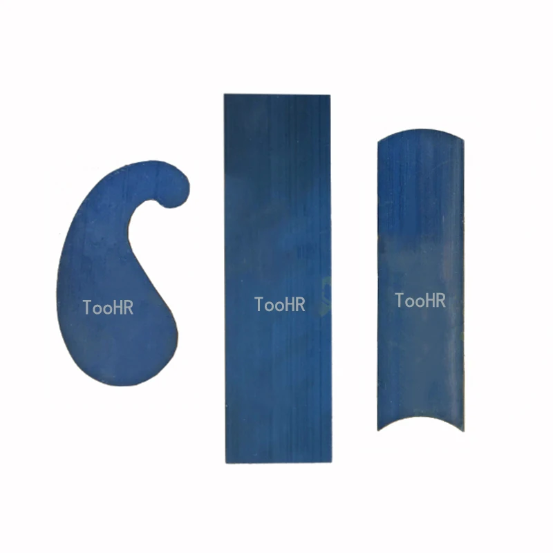 Фото Синий изогнутый скребок для шкафа набор скребков деревообработки прямоугольный
