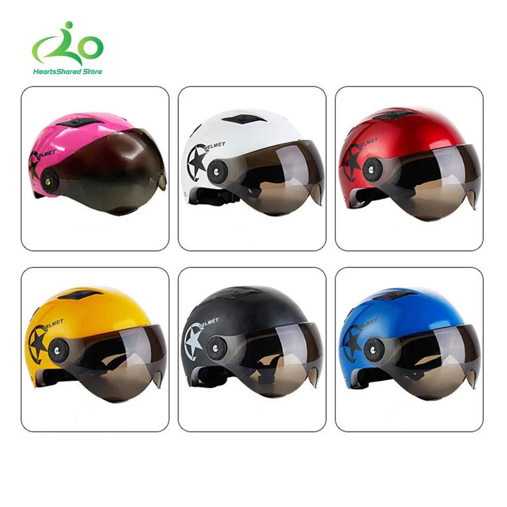 

Scooter Helmet Electric Vehicle Sunscreen Helmet ASB Anti-collision Material Suitable for Scooters Electric Vehicles Motorcycles
