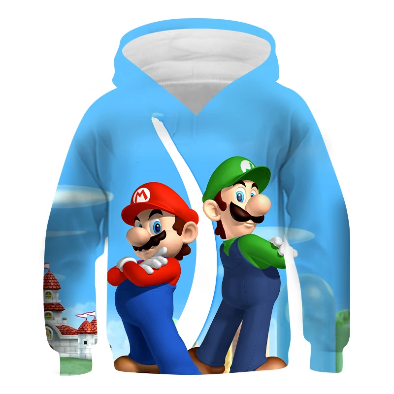 

Baby Boy Clothes 3D Design Hood Hoodies Boys/Girls Regular Sweatshirts Pullover Kid Tracksuits Outwear Mario Children Clothing
