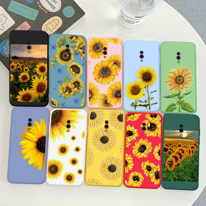 

For OPPO k3 Protective Shell Silicone Soft Shell Phone Case Candy Color Case Fashion Silicone Color Chrysanthemum