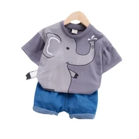 summer baby fashion clothes children boys cartoon t shirt shorts 2pcssets kids infant casual clothing toddler girls sportswear