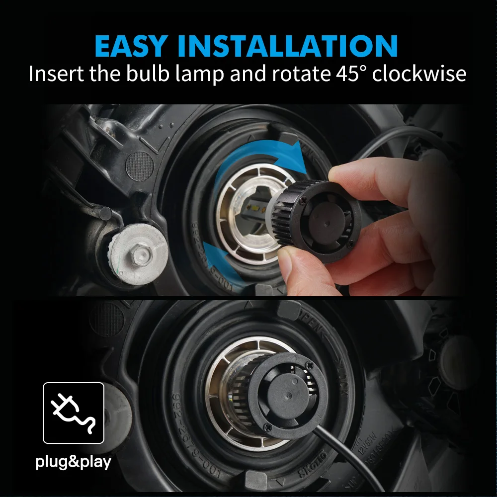 

Bevinsee 880/881/896 Motorcycle LED Headlight 50W 6000K 6000LM Head Lamp 2pcs For Polaris ATV 2016-2017 SPORTSMAN 570