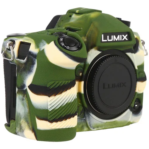Силиконовый чехол для камеры LUMIX G9 Pro для Panasonic LUMIX G9 с текстурой личи, силиконовый защитный чехол для камеры - Цвет: Camo