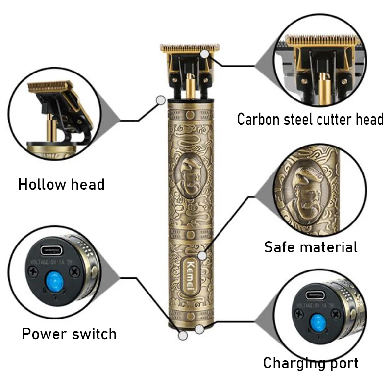Мощный 2 скорости все металлические машинка для стрижки волос Профессиональный