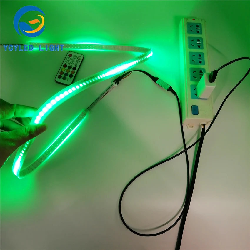 1 м 5 в usb ws2812b 144 светодиодов цифровой программируемый адресуемый 5050smd rgb Светодиодные полосы света ws2812 Светодиодная лента с радиочастотным пультом дистанционного управления
