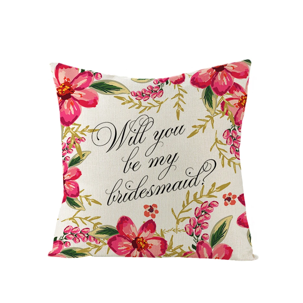 

Valentine Flower Love Heart Bicycle Throw Pillow Cover Case Home Sofa Decor