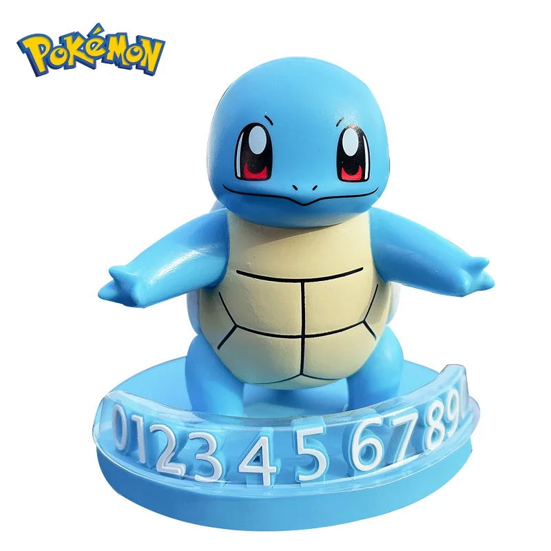 takara tomy pokemon action figure toy figur pikachu pokemon car mobile phone number car front moving license plate ornaments free global shipping