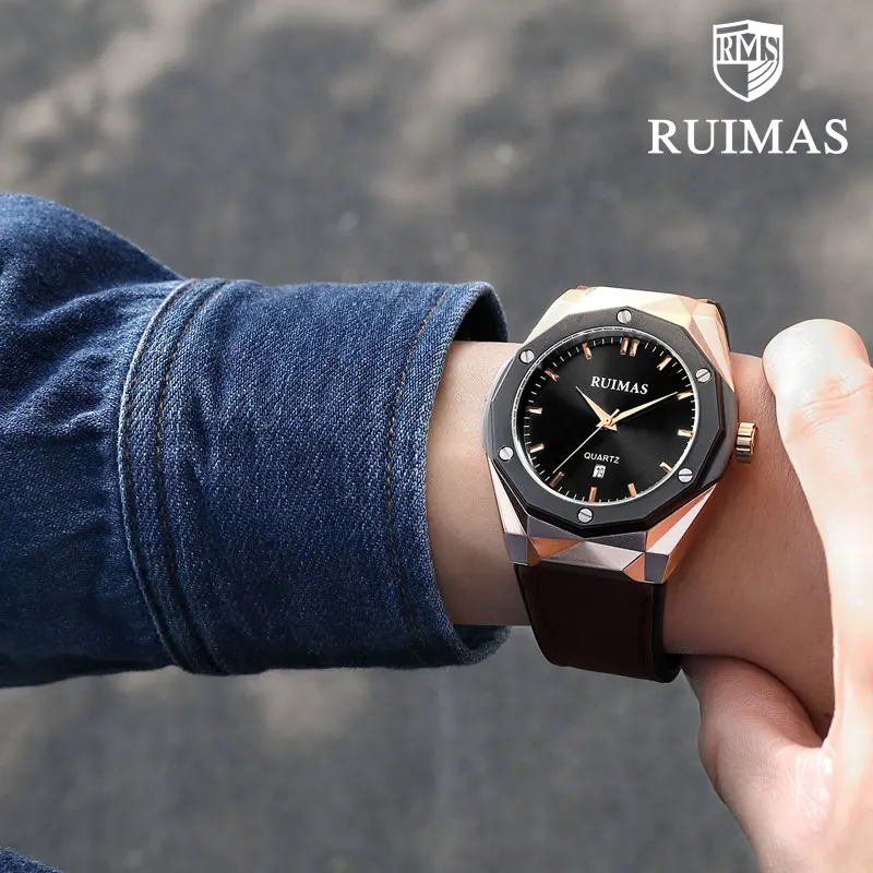 RUIMAS новые модные мужские s часы Militray Спортивные кварцевые Эксклюзивные для