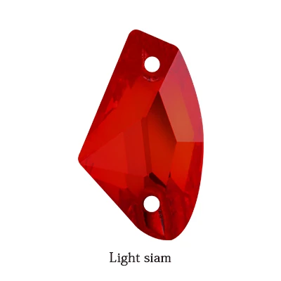 Light Siam Высокое качество блестящий цвет пришить Кристальные Стразы для аппликации камни плоская задняя часть для одежды/дизайн ювелирных изделий DIY/аппликация "цветы" - Цвет: Light Siam