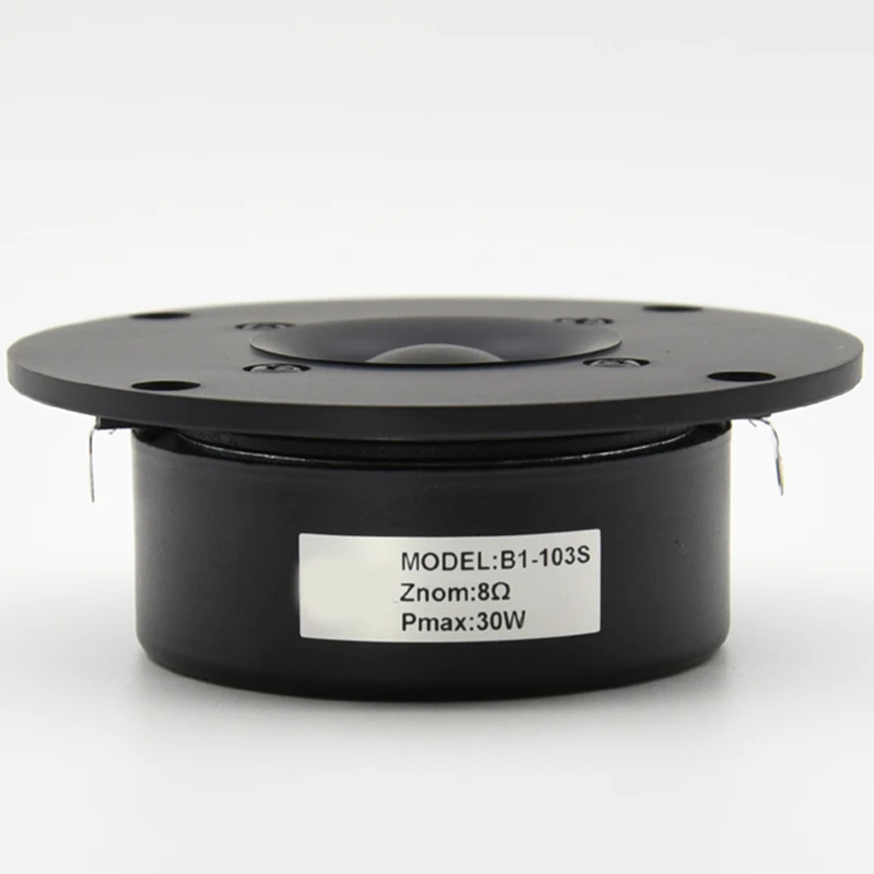 Hi-Fi 4 дюйма твитер Динамик блок черный Шелковый мембрана 8 Ом 30 Вт Пластик 103 мм