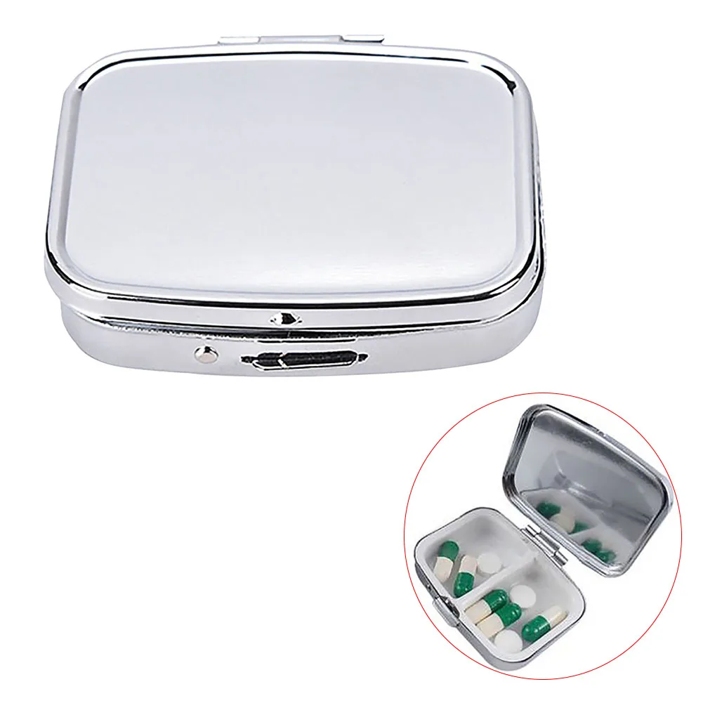 2 сетки серебряное квадратное хранение подарочной коробки путешествия медицина