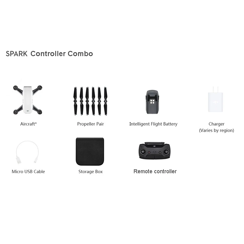 DJI Spark/Spark контроллер комбо мини портативный Дрон с WiFi FPV с HD камерой DJI Квадрокоптер бренд