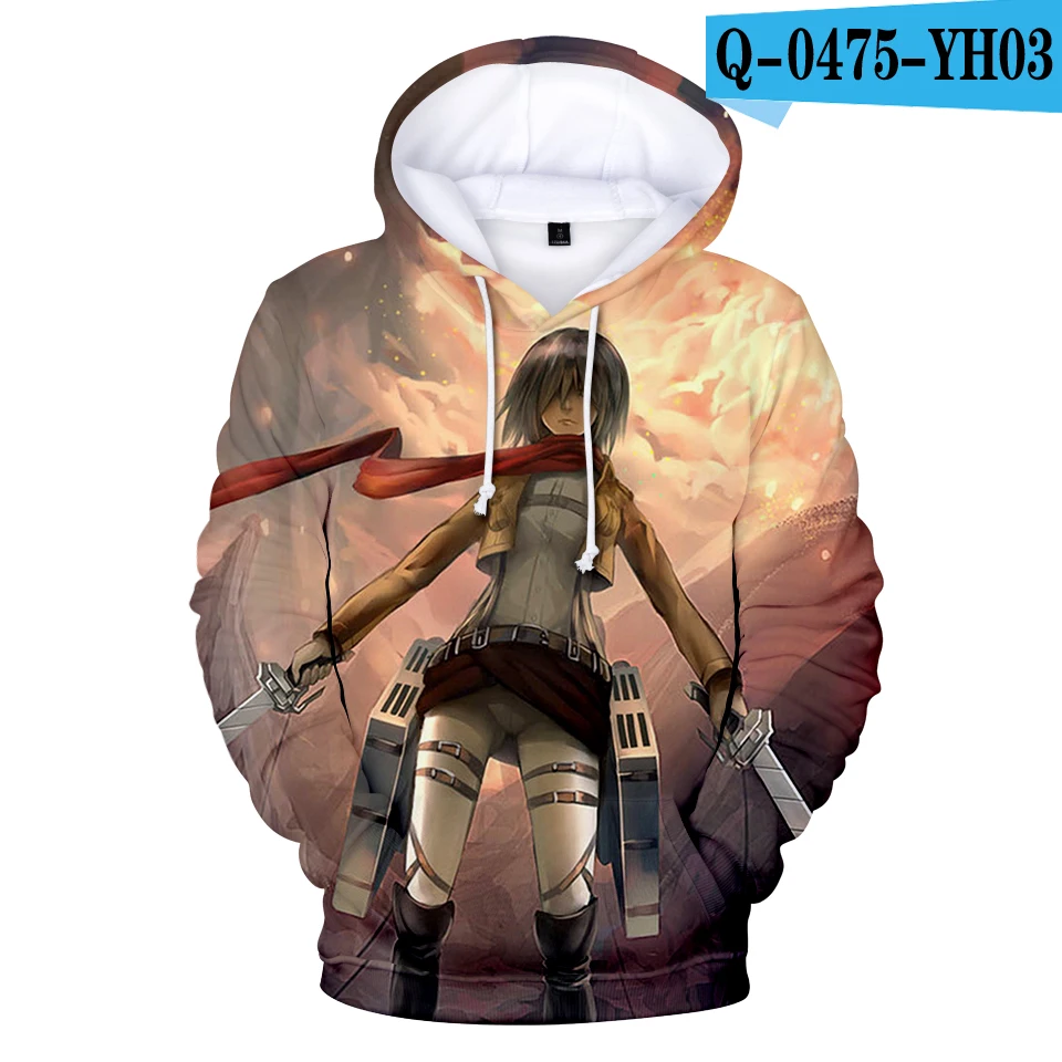 

2021 Personality Attack on Titan Young People 3D Sweatshirts Men/women Spring Autumn Hoodies Outwear Hot Sale Tracksuits Clothes