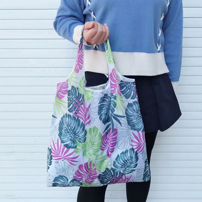 2019 New Boho Floral Printed Reusable Shopping Bag Large Folding Eco Environmental Shoulder Tote Handbag Bolsa Reutilizable | Багаж и