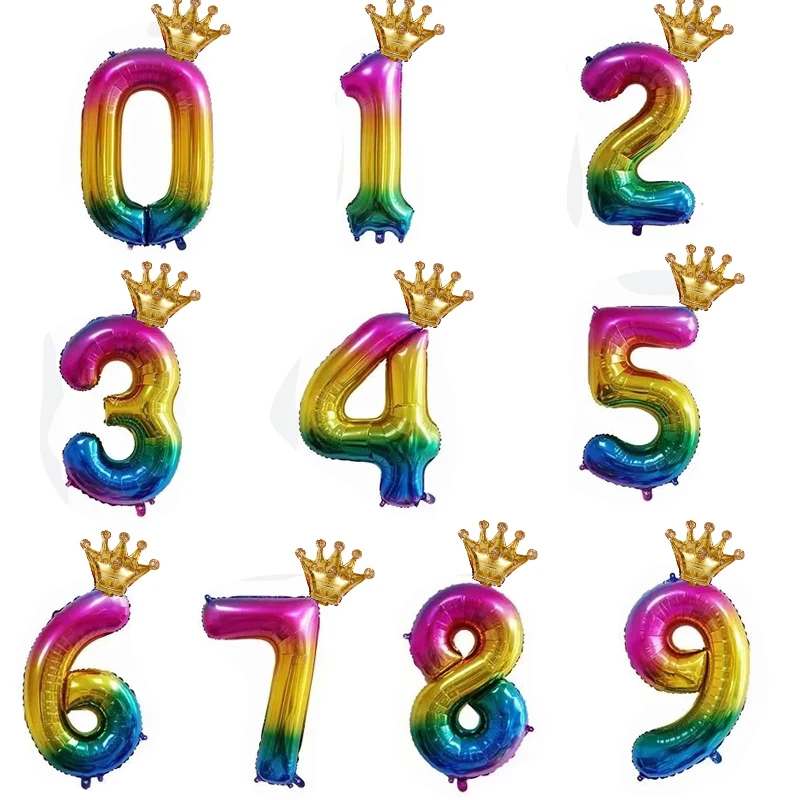 as picture 2pcs 40 дюймов шар с цифрами 1, 2, 3, 4, 5 цифр гелиевые шары из фольги для детского душа 1 день рождения, вечеринки, свадьбы, декоративные шары, принадлежности - Цвет: as picture 2pcs