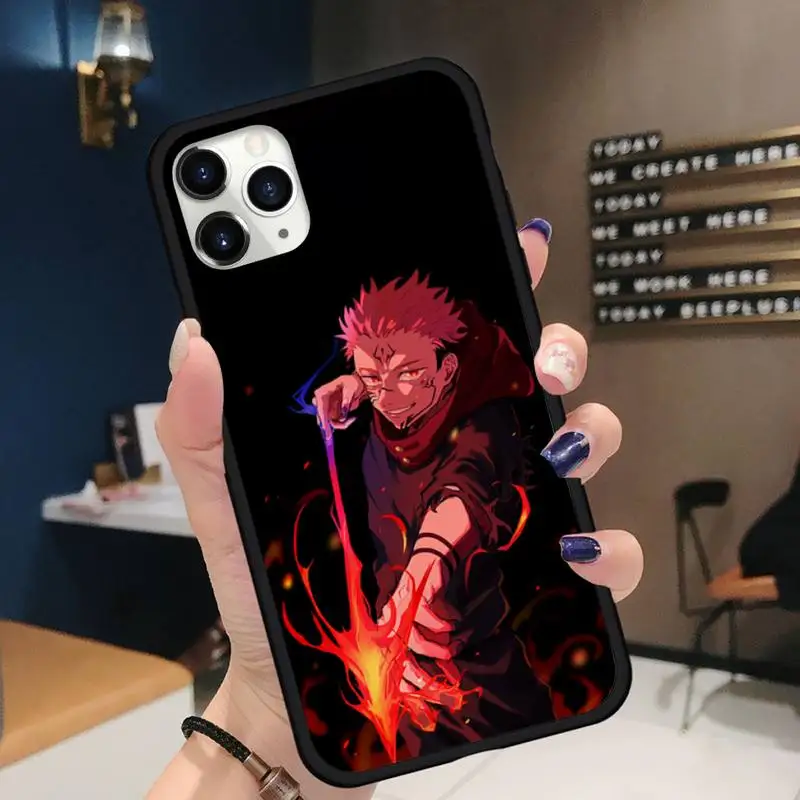 

Sukuna Jujutsu Kaisen Ryomen Phone Case for iPhone 11 12 pro XS MAX 8 7 6 6S Plus X 5S SE 2020 XR Soft silicone
